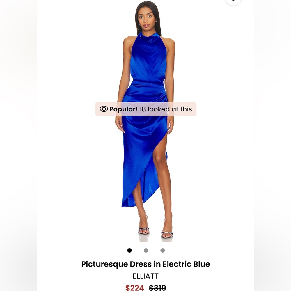 ELLIATT Picturesque Dress in Electric Blue Size M